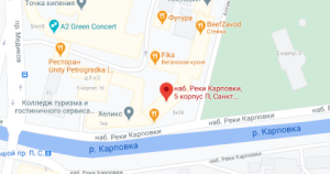 местоположение магазина на карте